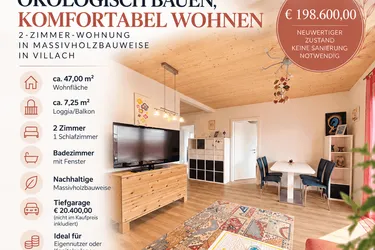 2-Zimmer-Wohnung in nachhaltiger Holzmassivbauweise