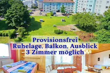 Raumwunder in zentraler Ruhelage: Wohnung mit idealer Raumaufteilung und hofseitigem Balkon (3 Zimmer möglich)