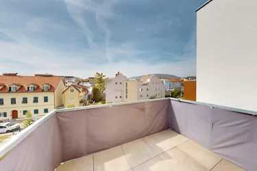 Urban. Hell. Mit Balkon. – Moderne 2-Zimmer-Wohnung in der Neubaugasse