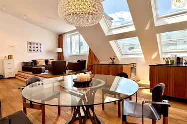 Design-Penthouse mit Panorama-Dachterrasse nahe Belvedere