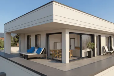 Einzigartig! Bezugsfertig! Penthouse-Traum in Graz – 82 m² Dachterrasse, Kamin, PV-Anlage für Wohnung &amp; Garagenplatz