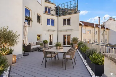 Terrassenhighlight am Floridsdorfer Spitz – Großzügige 3-Zimmer-Wohnung mit 49 m² Terrasse (U6 Floridsdorf)