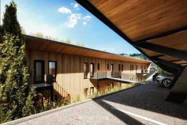 moderne 4-Zimmer-Wohnung mit Privatsphäre und Reihenhauscharakter | sunset living peuerbach