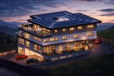 Repräsentative Praxis-/Bürofläche im DG – ca. 315 m² mit Terrassen – Neubau Edelrohbau