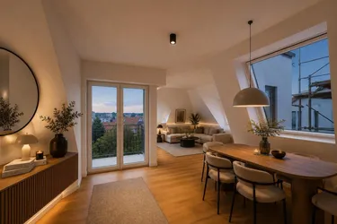 Erstbezug 2-Zimmer DG-Wohnung mit Balkon, Terrasse &amp; Klimaanlage nahe U-Bahn in 1030 Wien!