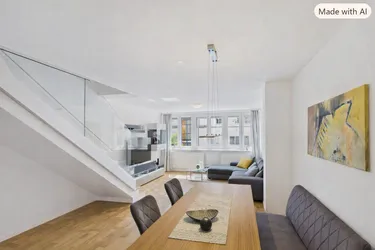 Maisonette mit Wow-Faktor: Licht, Innenhof, Luxus.