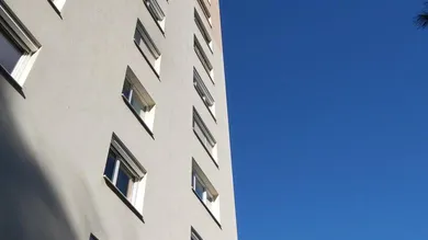 Blick auf das Wohnhaus