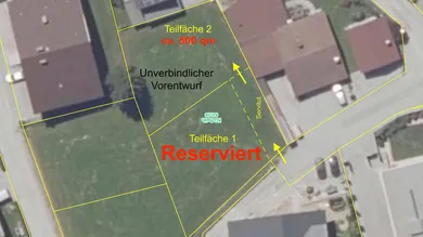 Grundstu¨ck mit Teilfläche 1 + 2