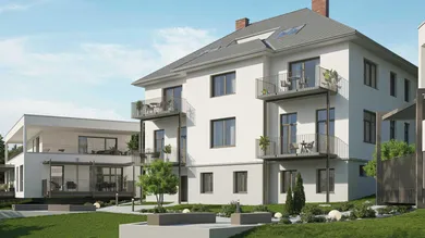 Blick zum Haus