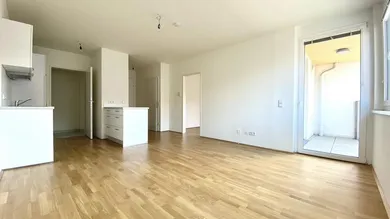 Wohnküche mit Loggia