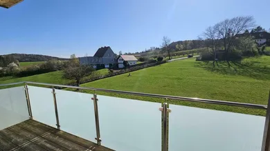 Blick vom Balkon