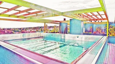 Dieser Pool wartet bereits.