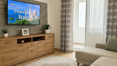 Wohnzimmer mit Klimaanlage