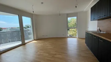 Wohnküche mit Ausblick