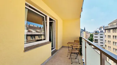 7 m2 große Loggia