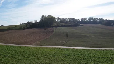 Landwirtschaftlicher Nutzgrund Drohnenaufnahme