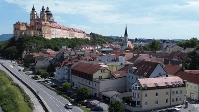 Blick vom Objekt gen Stift Melk