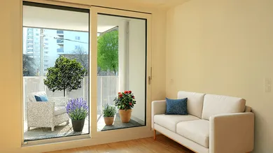 Wohnzimmer + Loggia