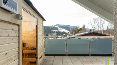 Dachterrasse mit Sauna