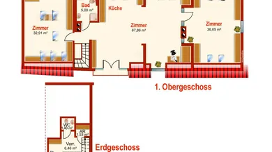 Schematischer Plan Wohnung