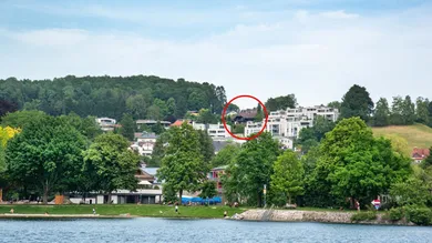 Haus vom Traunsee aus