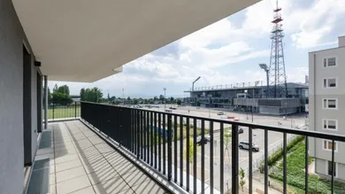 Balkon mit Aussicht