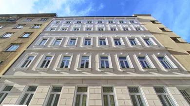 Thermisch modernisierte Altbaufassade - Petzvalgasse 4