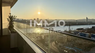 Balkon Richtung Neue Donau