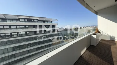 Balkon Richtung Neue Donau