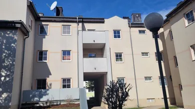 Blick zur Wohnung