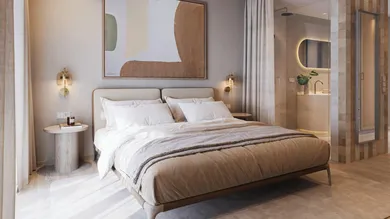 20250103-Residences Aurora - Type B - master bedroom - coastal calm-