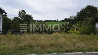 Blick auf das Grundstück von der Straße aus