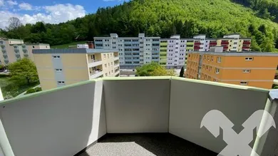 Aussicht vom Balkon