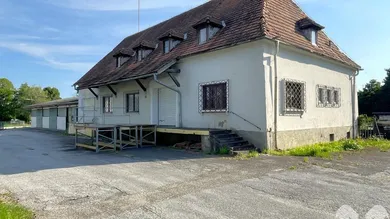 Nordansicht Werkstatt und Hauptgebäude