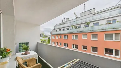 Ausblick vom Balkon