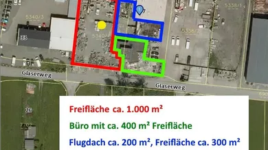 Flächen eingezeichnet