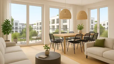 Einrichtungsbeispiel - Wohnzimmer