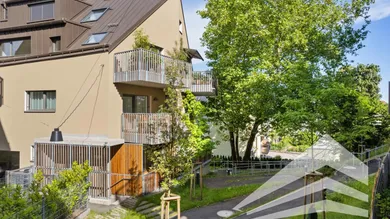 Platane im Innenhof