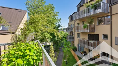 Ausblick vom Balkon