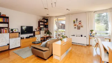 Wohnzimmer mit Terrasse