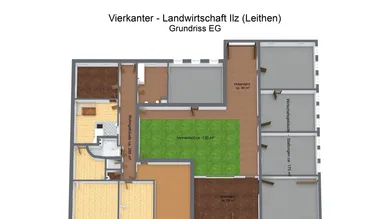 3D Floor Plan - Vierkanter