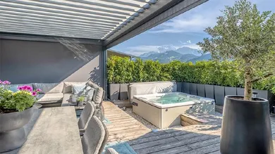 HP1-3-Zimmer-Wohnung-Oberalm-Terrasse mit Ausblick