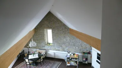 Blick von Galerie in den Wohnbereich OG