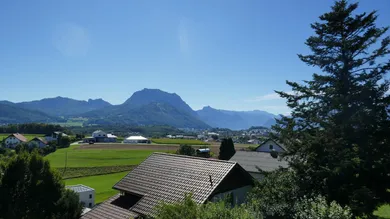 Ausblick vom Balkon OG bis zum Traunsee