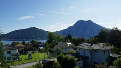 Ausblick auf Traunstein und Traunsee vom DG