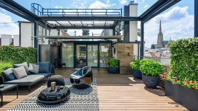 360 Grad Dachterrasse mit Stephansdom Blick