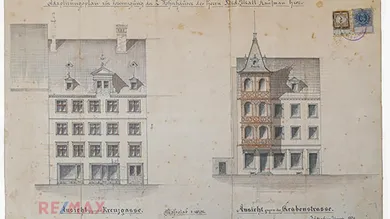 Bauplan von 1890
