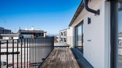 Balkon Aussicht See