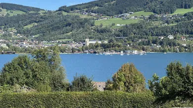 Ausblick auf Basilika in Mondsee