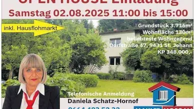 Open house mit Flohmarkt